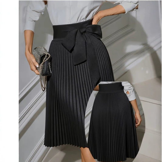 Fashionable Elegant Professional Women's Pleated Skirt - DivaBiba Fashion House