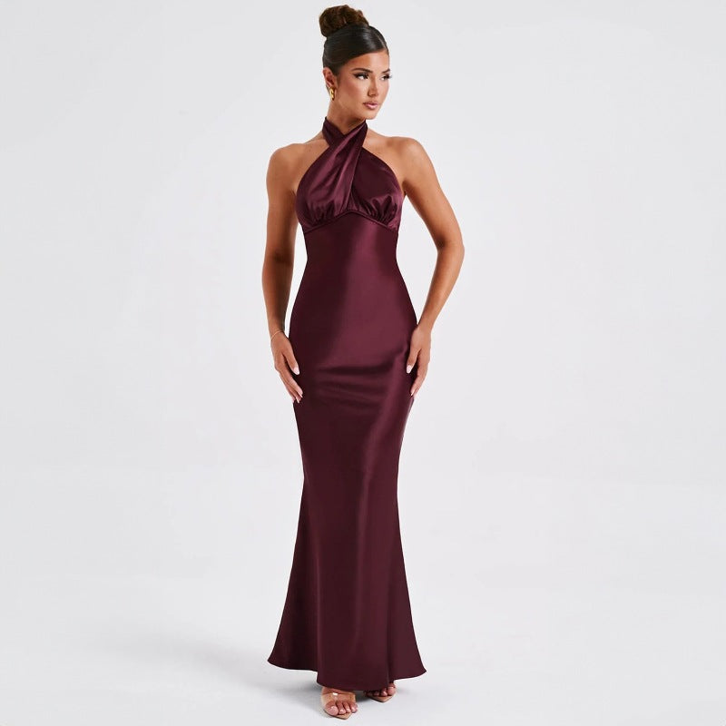Summer Fashion Elegant Backless Sleeveless Dress for Women - DivaBiba Fashion House