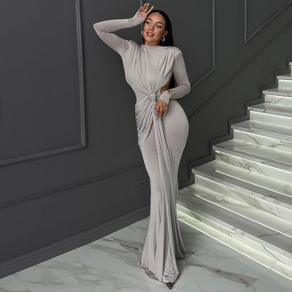 Women's Long Sleeve Slimming Dress - DivaBiba Fashion House