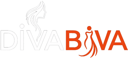 The logo for DIVABIVA features the brand name in orange and white, with stylized line-art icons of a woman's profile and a woman's silhouette.