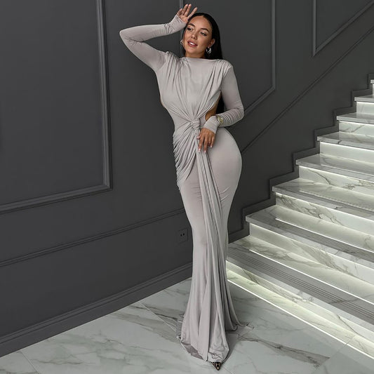 Women's Long Sleeve Slimming Dress - DivaBiba Fashion House