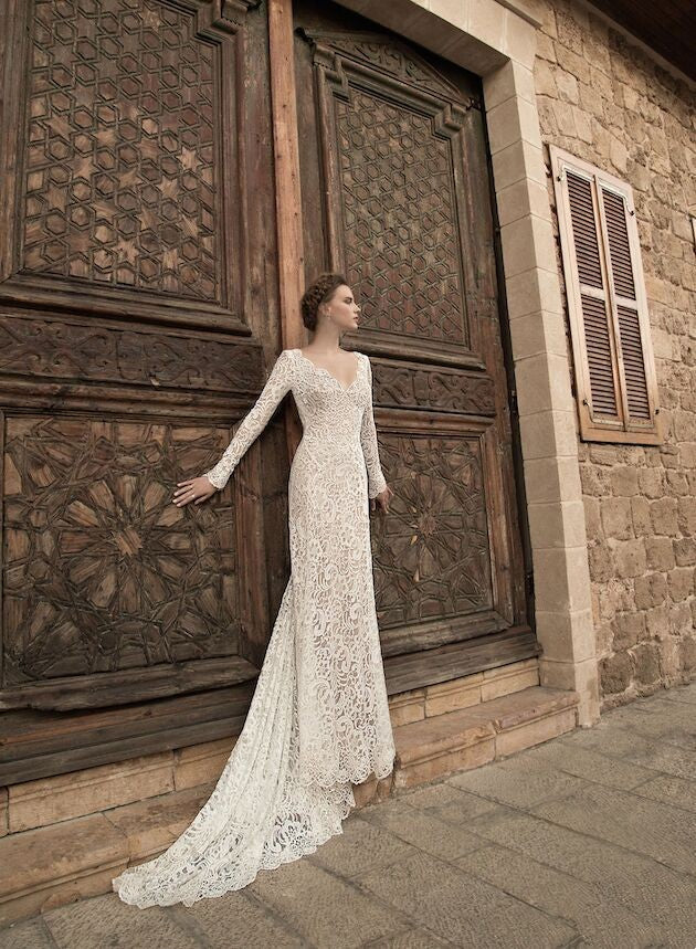 Fantasy V-neck Open Back Long Sleeve Maxi Dress for Women - DivaBiba Fashion House