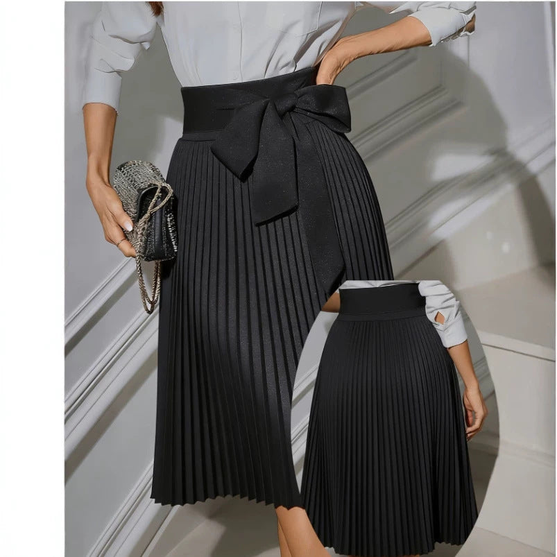 Fashionable Elegant Professional Women's Pleated Skirt - DivaBiba Fashion House