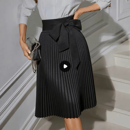 Fashionable Elegant Professional Women's Pleated Skirt - DivaBiba Fashion House