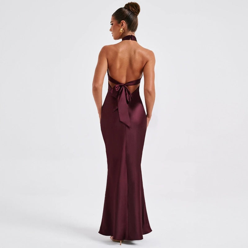 Summer Fashion Elegant Backless Sleeveless Dress for Women - DivaBiba Fashion House
