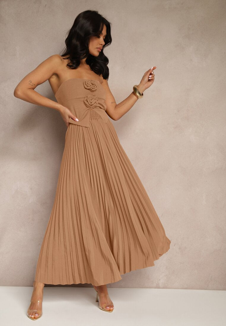 Solid-color Chic High-waisted Pleated Skirt for Women - DivaBiba Fashion House