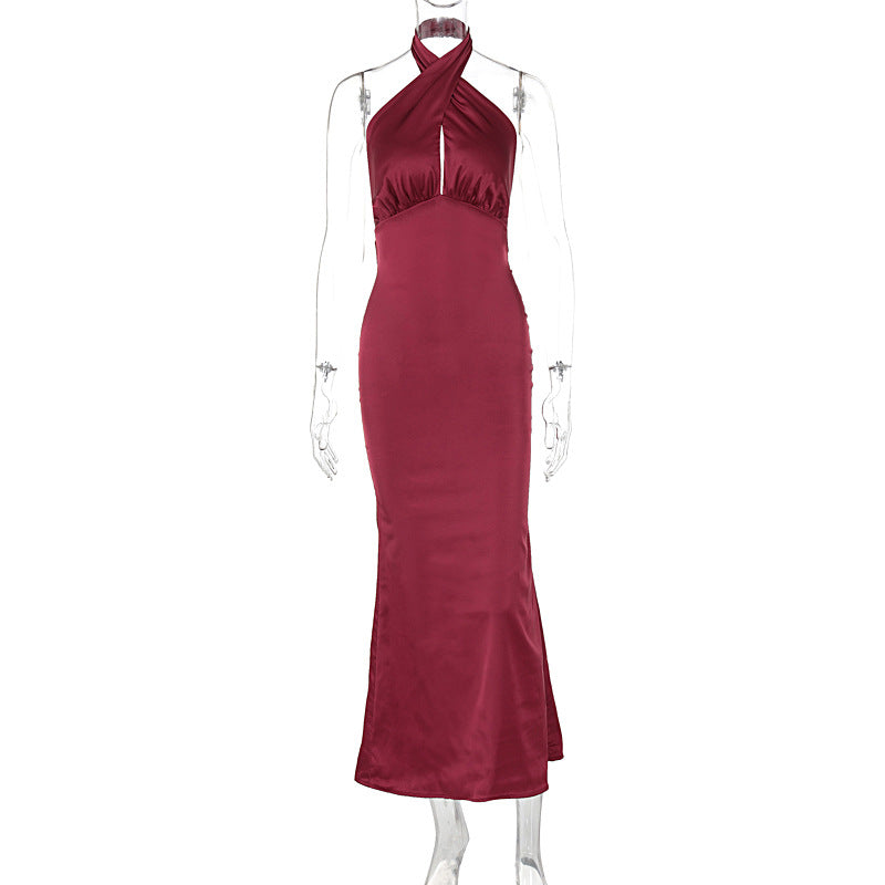Summer Fashion Elegant Backless Sleeveless Dress for Women - DivaBiba Fashion House