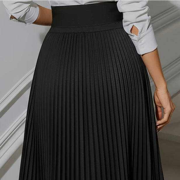 Fashionable Elegant Professional Women's Pleated Skirt - DivaBiba Fashion House